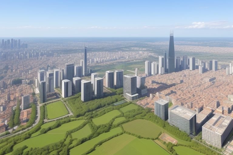 ציור המחשה של קרקע בקרבת עיר